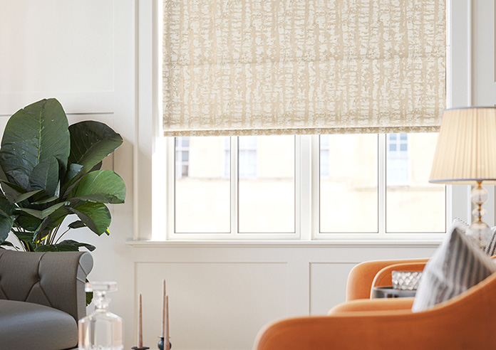 Urbanite, Ivory Glint - Twist&Fit Roman Blind - Image 5